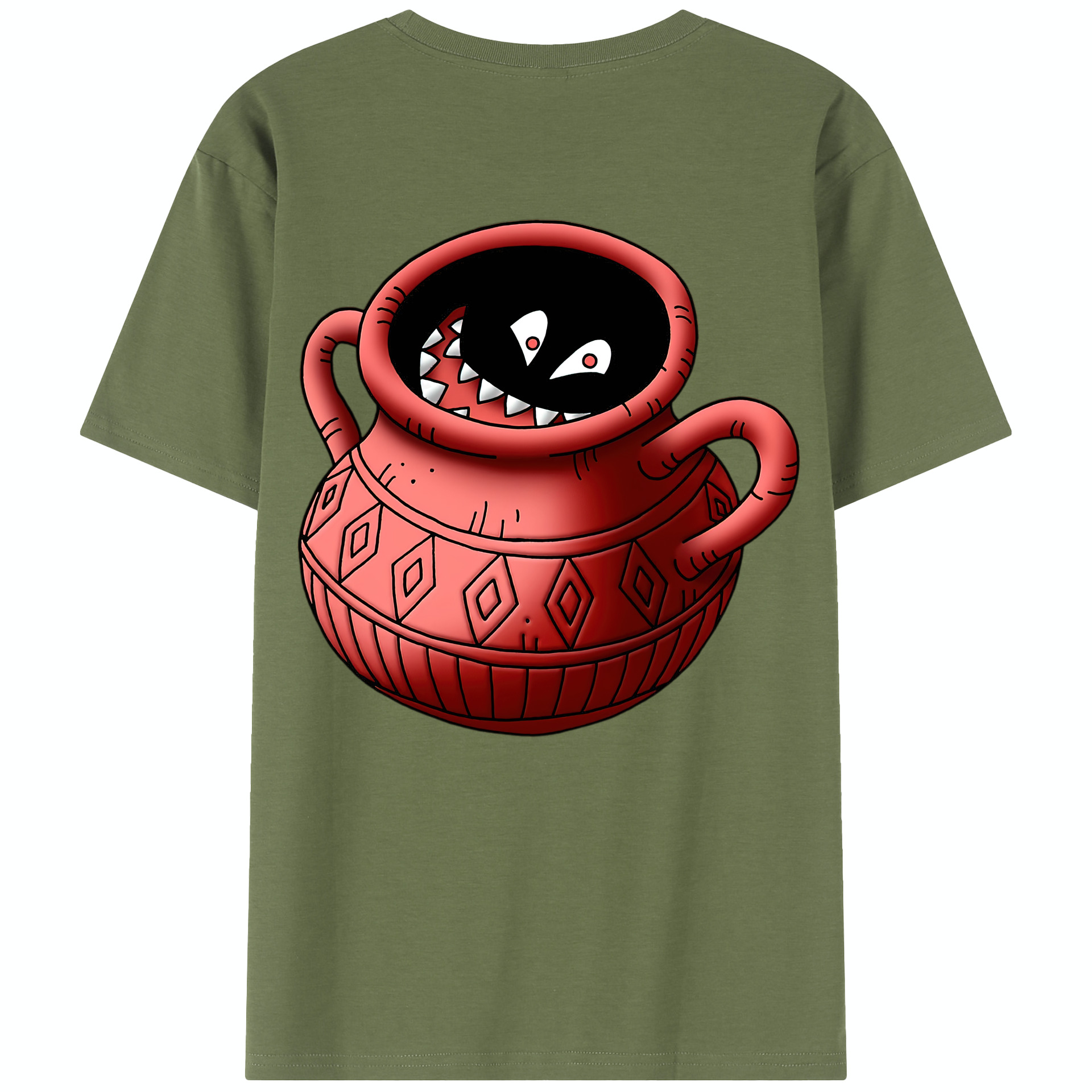 （画像用） ドラゴンクエスト Doragon Kuesuto Dragon Quest 綿100％半袖Tシャツ（背面プリント）